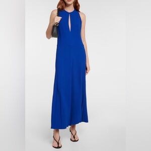 NWT VICTORIA BECKHAM Cutout textured-crepe midi dress. SIZE M 8/10 1150. Elegant